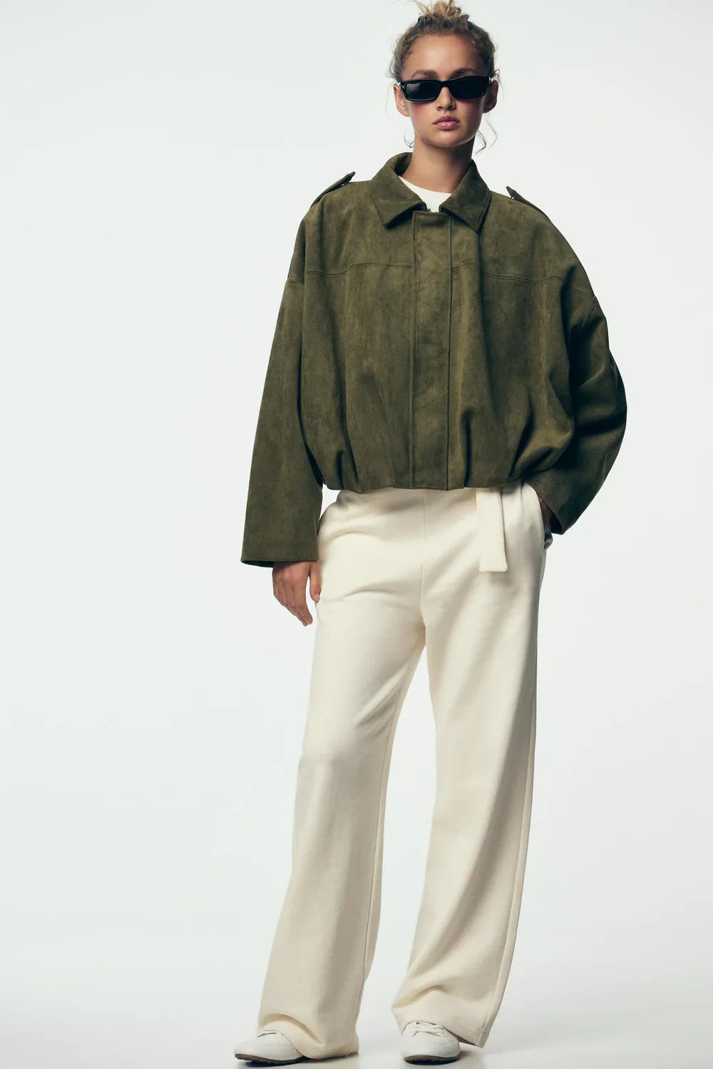 Celestelle™ | Veste Oversize Suédée – Élégance Décontractée