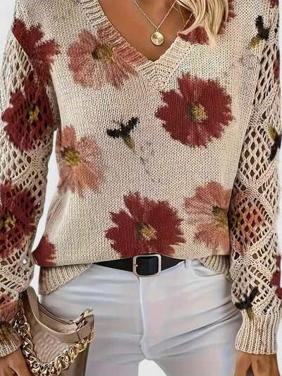 Celestelle™ | Pull élégant à motif fleuri