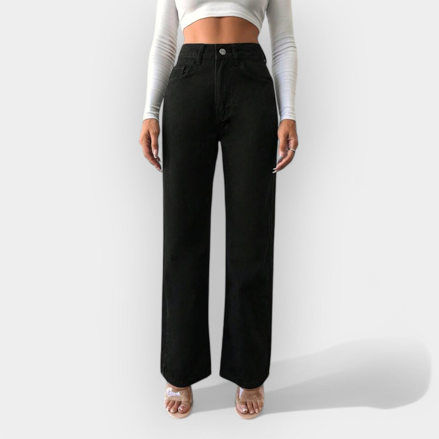 Celestelle™ | Jean taille haute à jambes larges