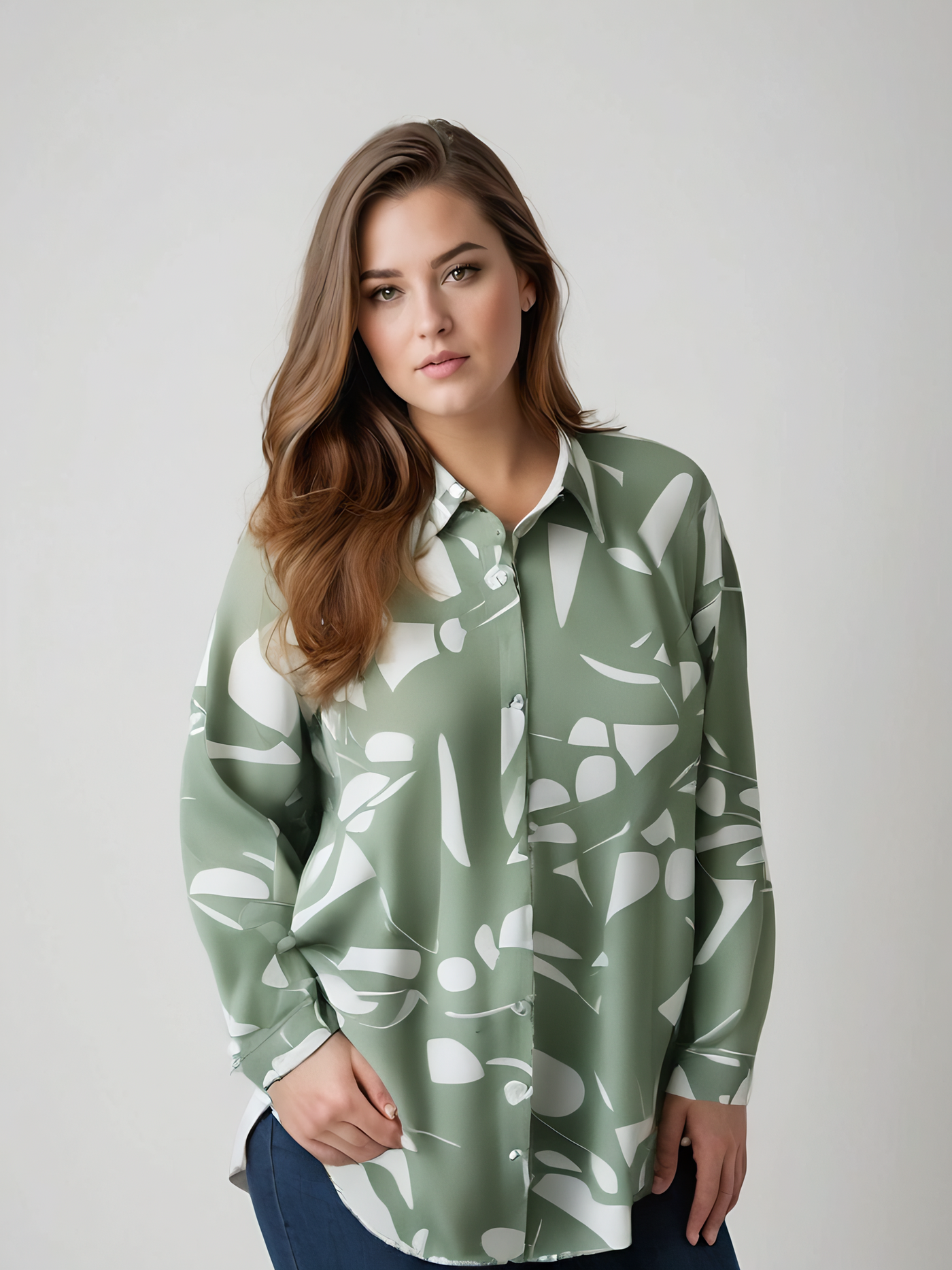 Celestelle™ | Chemise asymétrique imprimée