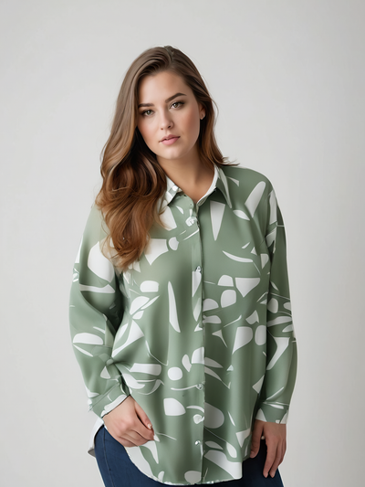 Celestelle™ | Chemise asymétrique imprimée