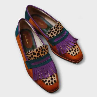 Celestelle™ | Loafer brune à imprimé léopard