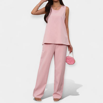 Celestelle™ | Ensemble sans manches & pantalon large