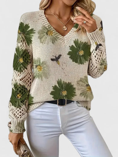 Celestelle™ | Pull élégant à motif fleuri