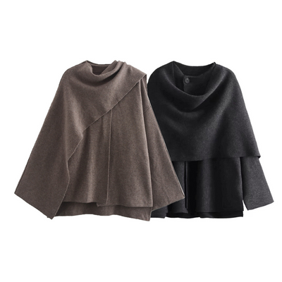 Celestelle™ | Cape en laine asymétrique