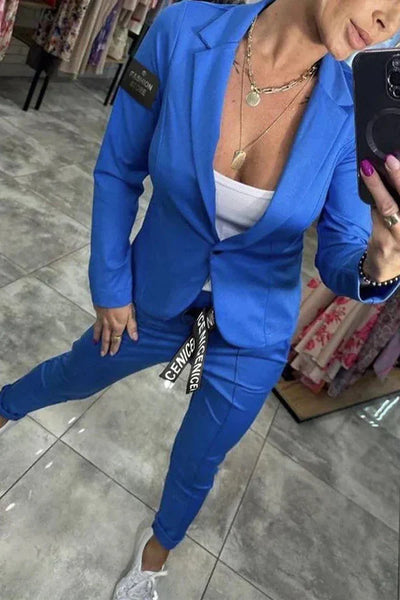 Celestelle™ | Ensemble blazer fluide & pantalon jogger chic