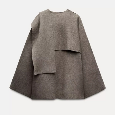 Celestelle™ | Cape en laine asymétrique