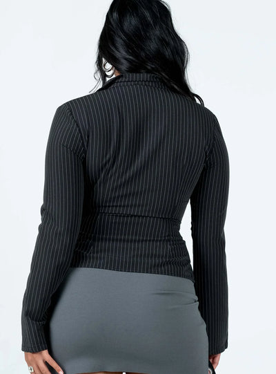 Celestelle™ | Chemise ajustée à rayures fines