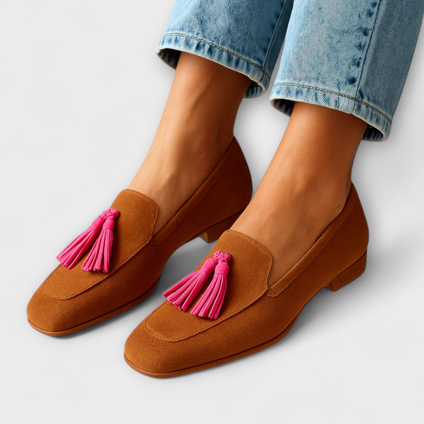 Celestelle™ | Loafer en suède avec pampilles