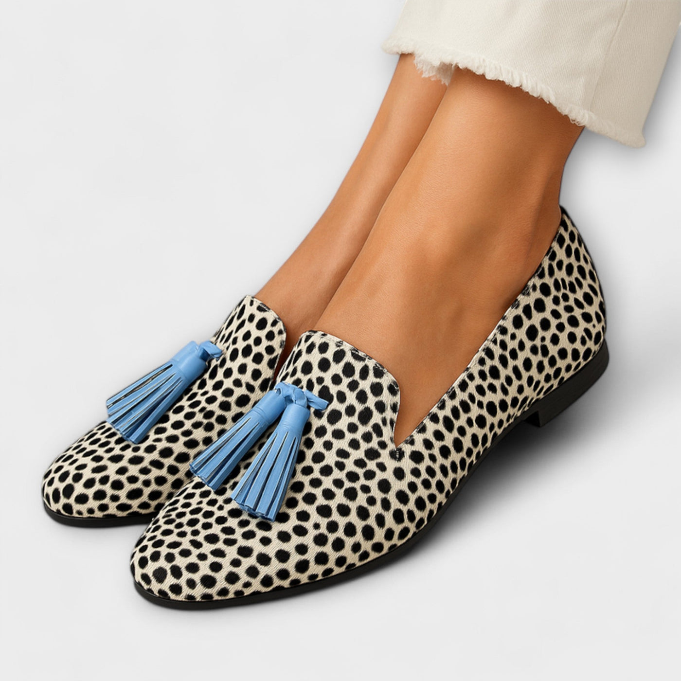 Celestelle™ | Loafer à pampilles et imprimé à pois
