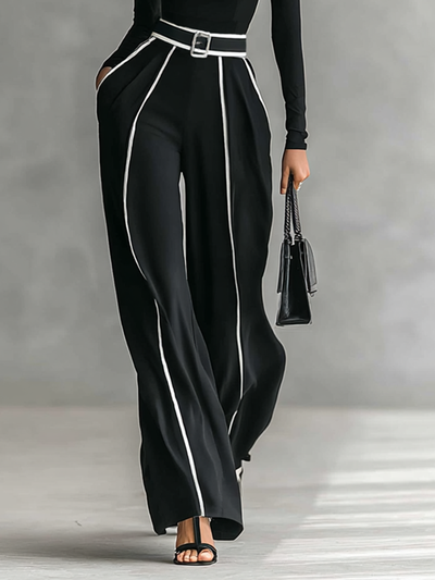 Célestelle™ | Ensemble deux pièces col montant & pantalon fluide