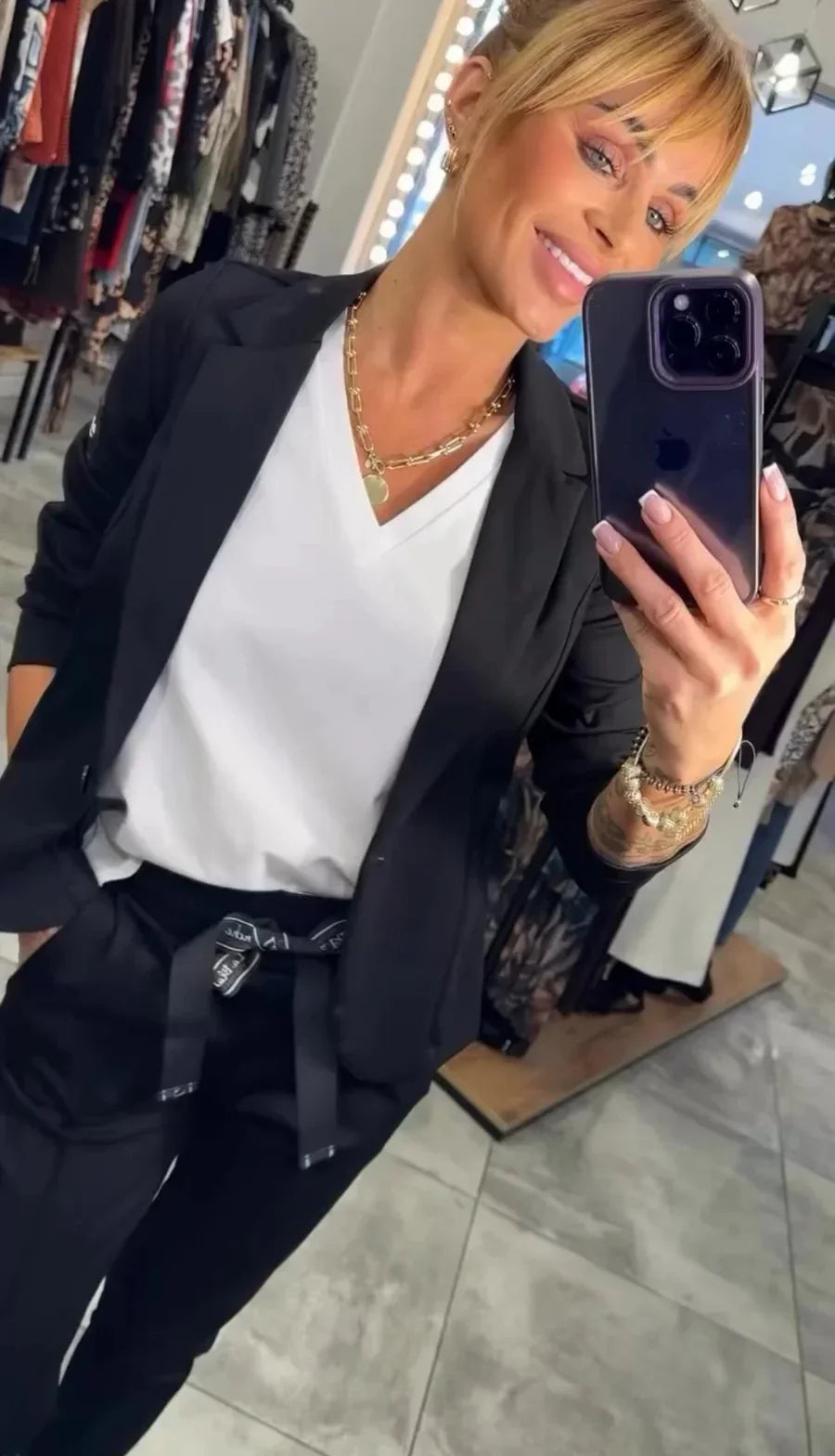 Celestelle™ | Ensemble blazer fluide & pantalon jogger chic