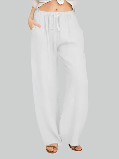 Celestelle™ | Pantalon large en lin et coton