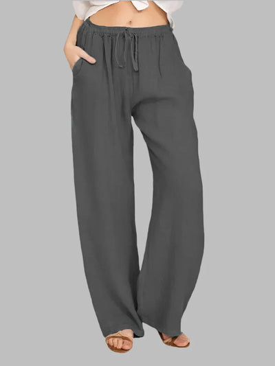 Celestelle™ | Pantalon large en lin et coton