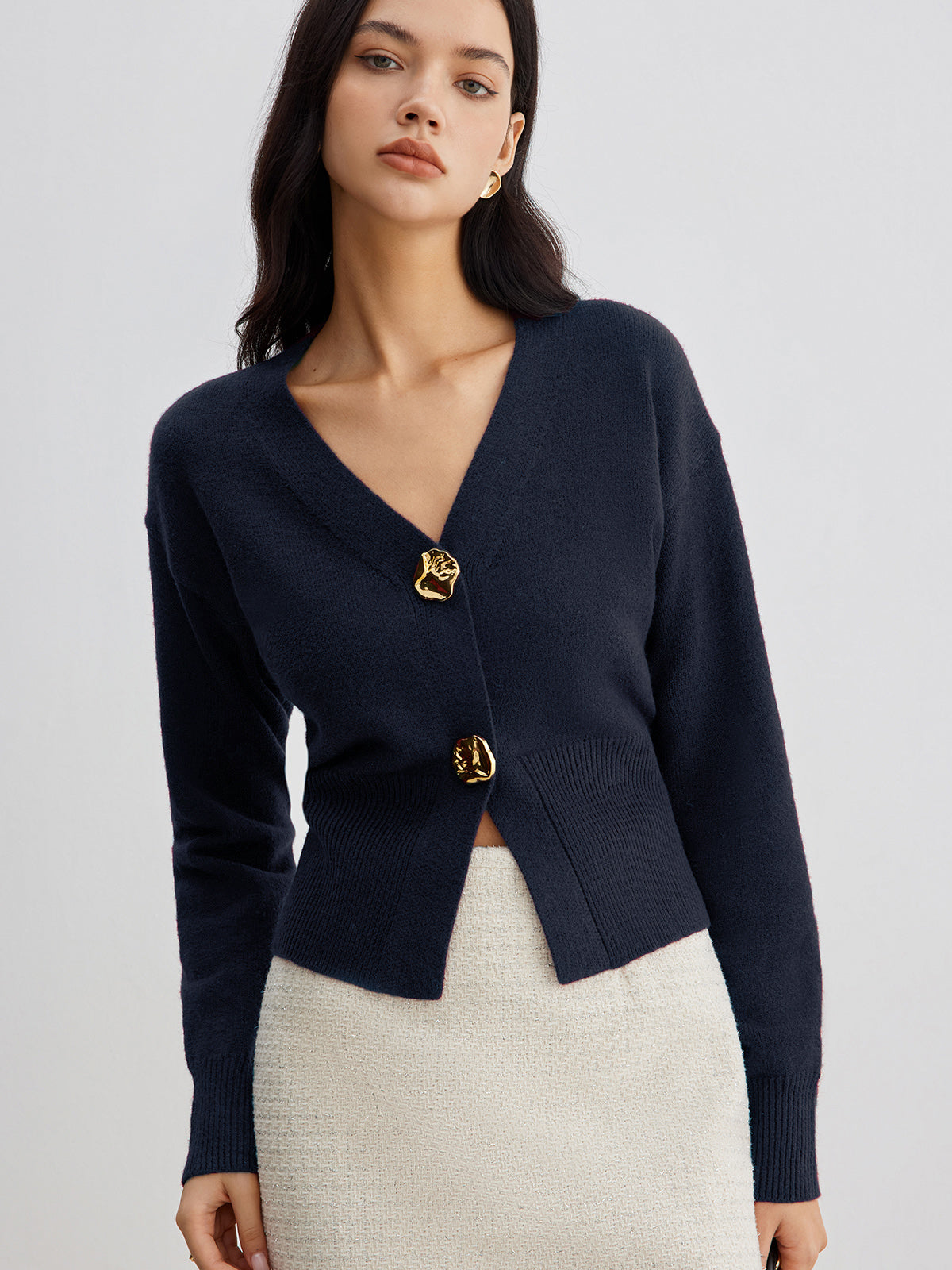 Celestelle™ | Cardigan en maille métallisée