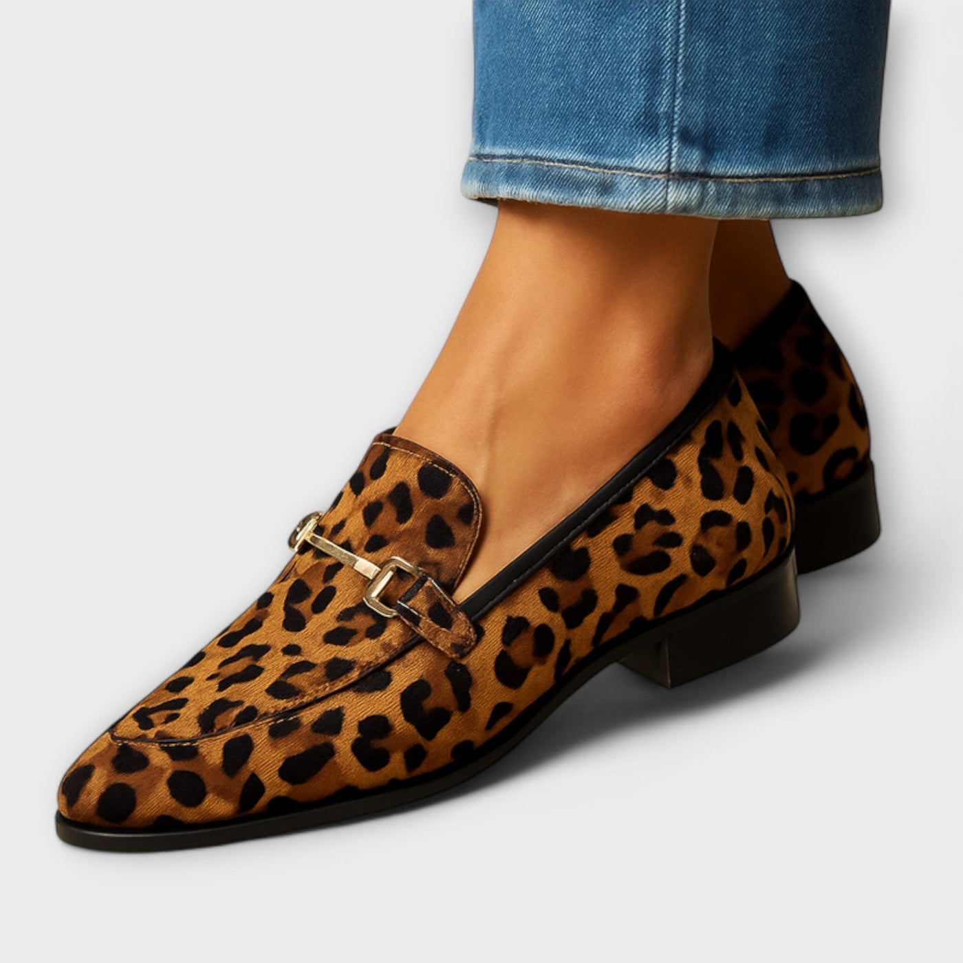Celestelle™ | Loafer à imprimé animal et boucle métallique