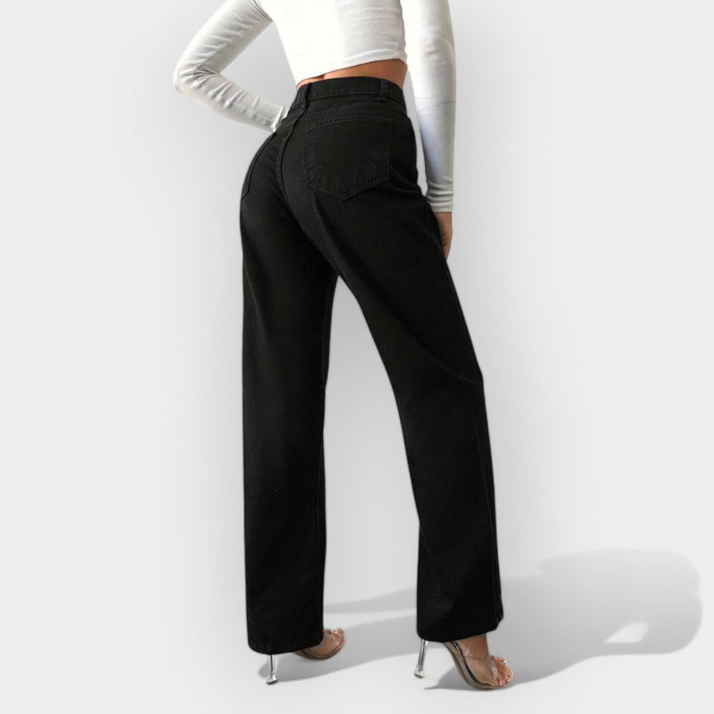 Celestelle™ | Jean taille haute à jambes larges