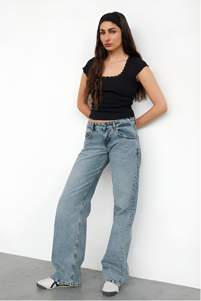 Celestelle™ | Jean taille basse moderne
