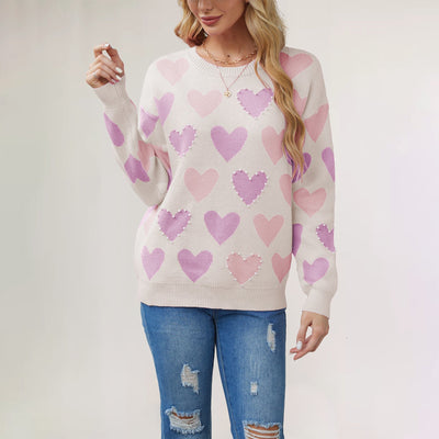 Celestelle™ | Pull en maille à motif cœur