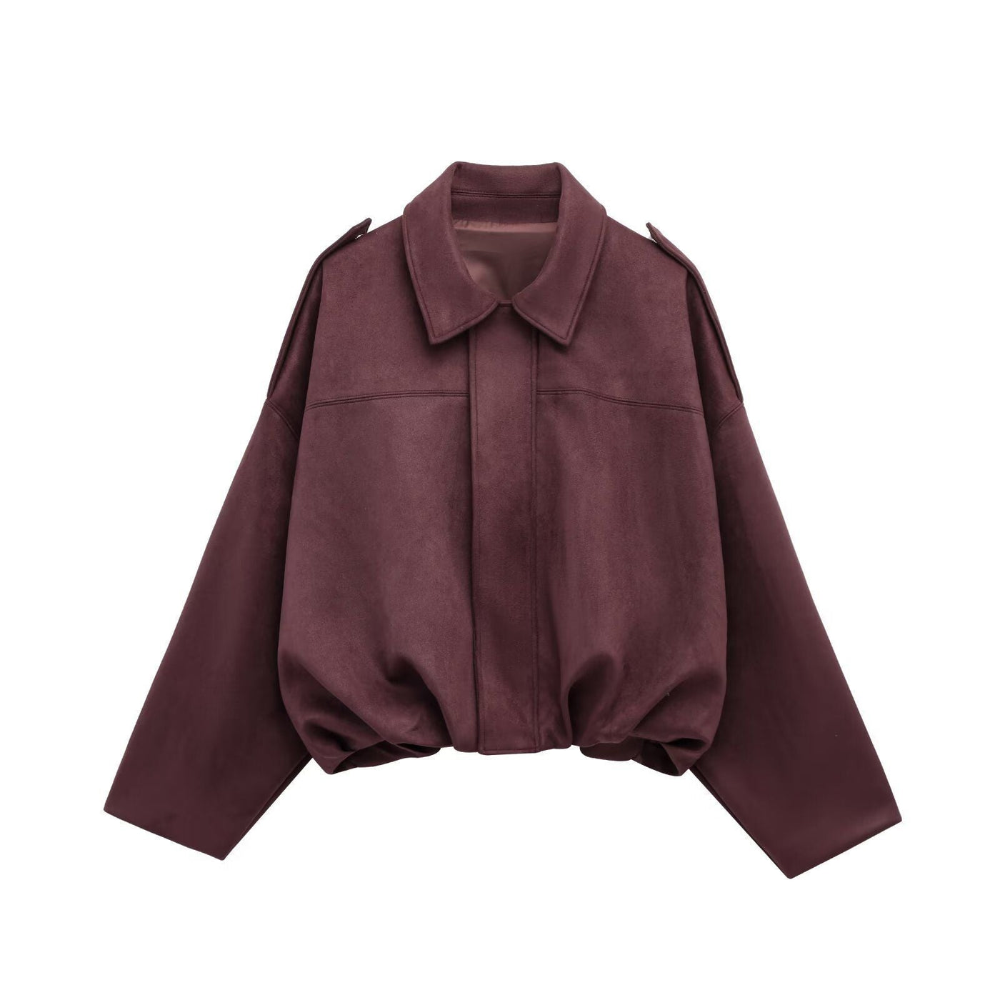 Celestelle™ | Veste Oversize Suédée – Élégance Décontractée