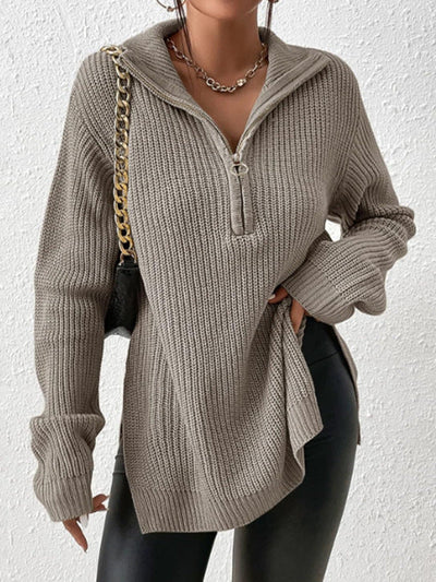Celestelle™ | Pull à col V zippé élégant