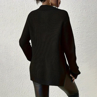 Celestelle™ | Pull à col V zippé élégant