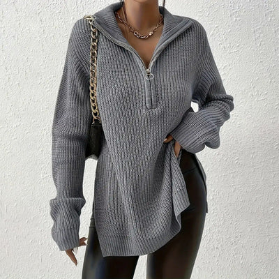 Celestelle™ | Pull à col V zippé élégant