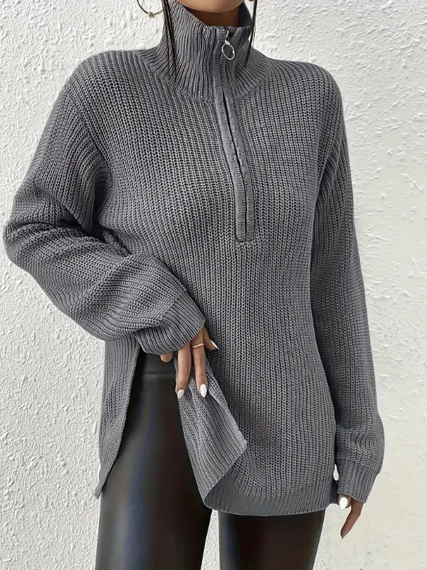 Celestelle™ | Pull à col V zippé élégant