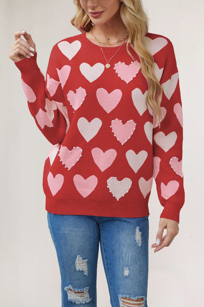 Celestelle™ | Pull en maille à motif cœur