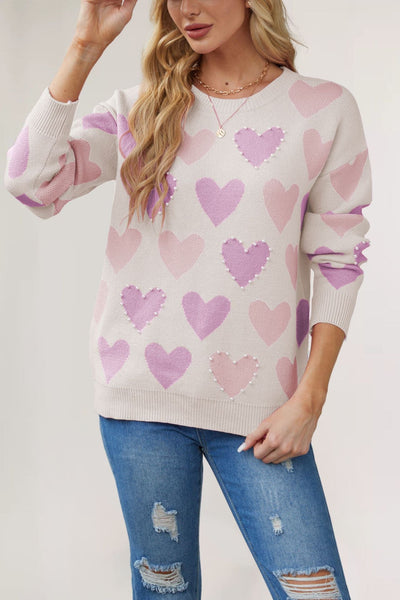 Celestelle™ | Pull en maille à motif cœur