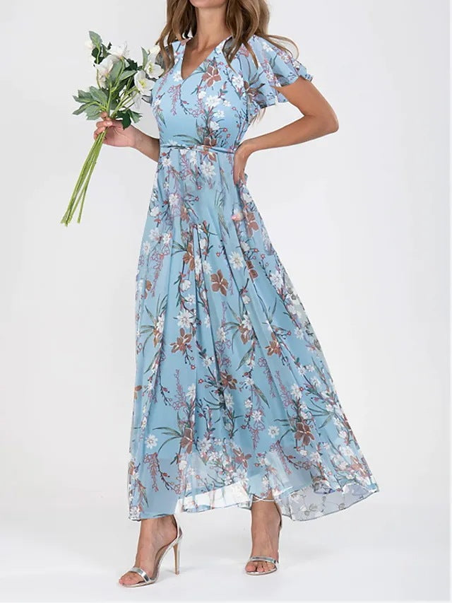 Celestelle™ | Robe maxi fleurie fluide