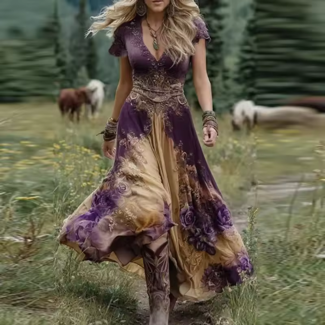 Célestelle™ | Robe fluide à fleurs