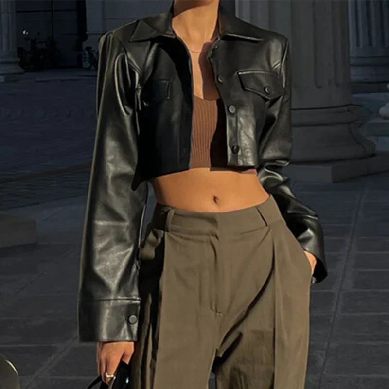 Celestelle™ | Veste en similicuir élégante