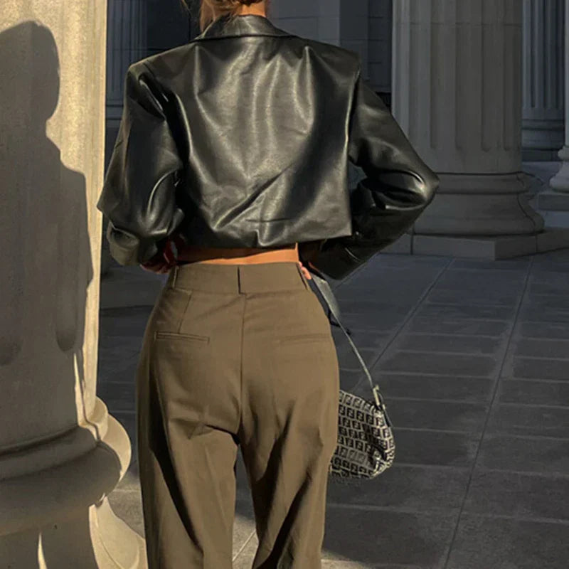 Celestelle™ | Veste en similicuir élégante