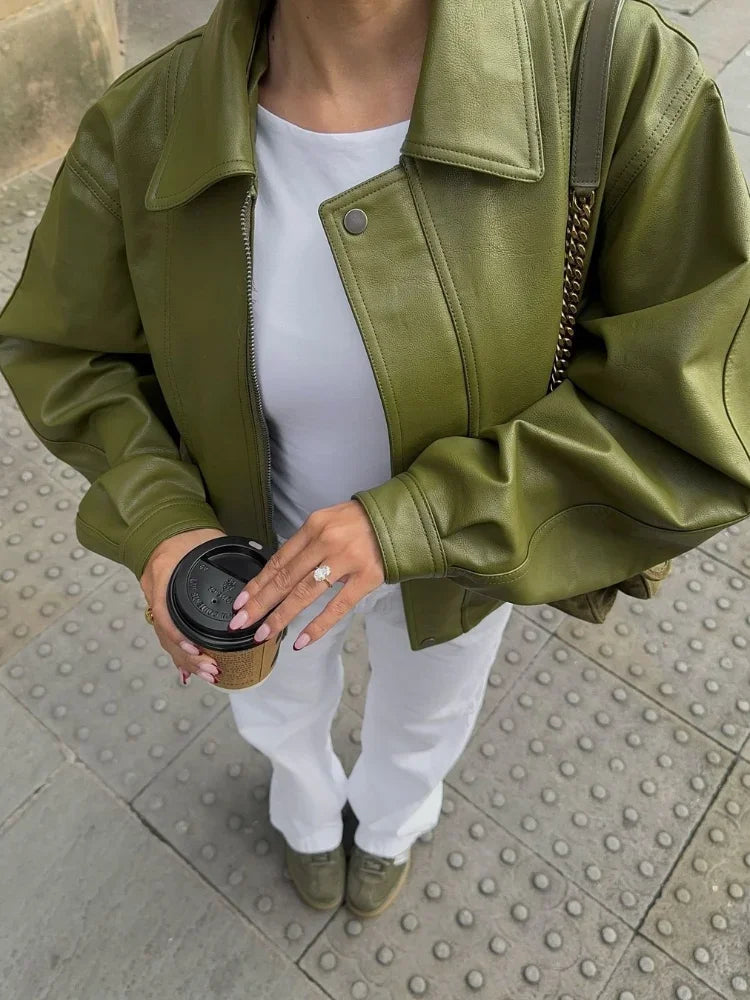 Celestelle™ | Veste courte en similicuir