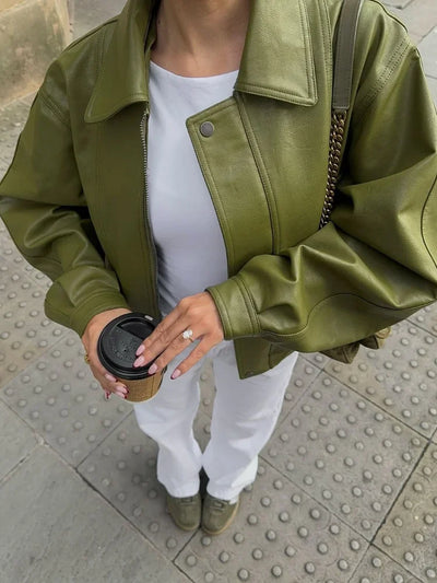 Celestelle™ | Veste courte en similicuir