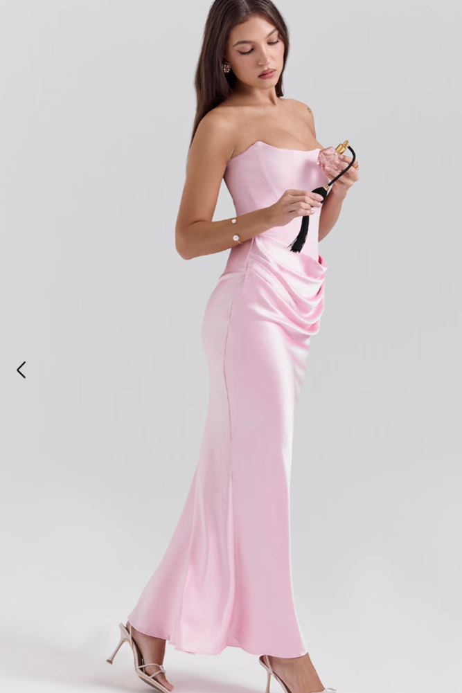 Celestelle™ | Robe corset satinée