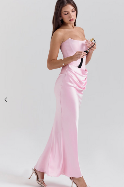 Celestelle™ | Robe corset satinée