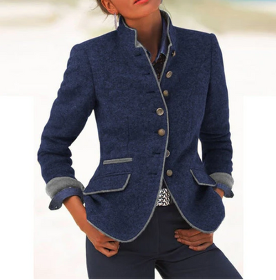 Célestelle™ | Cardigan élégant à col montant