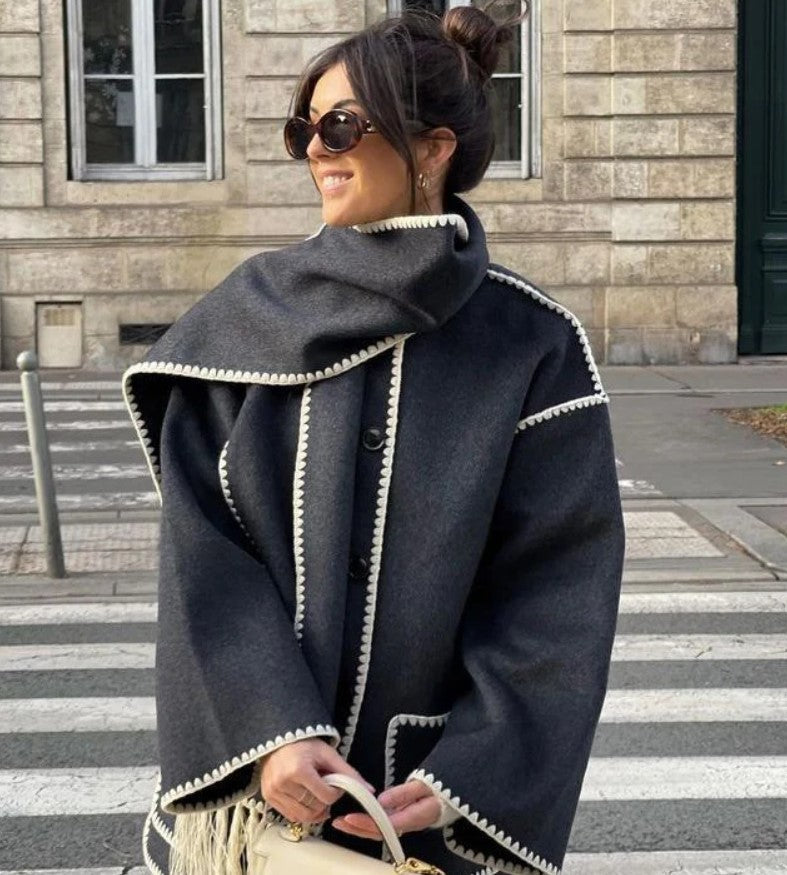 Celestelle™ | Veste ample chic à détails raffinés