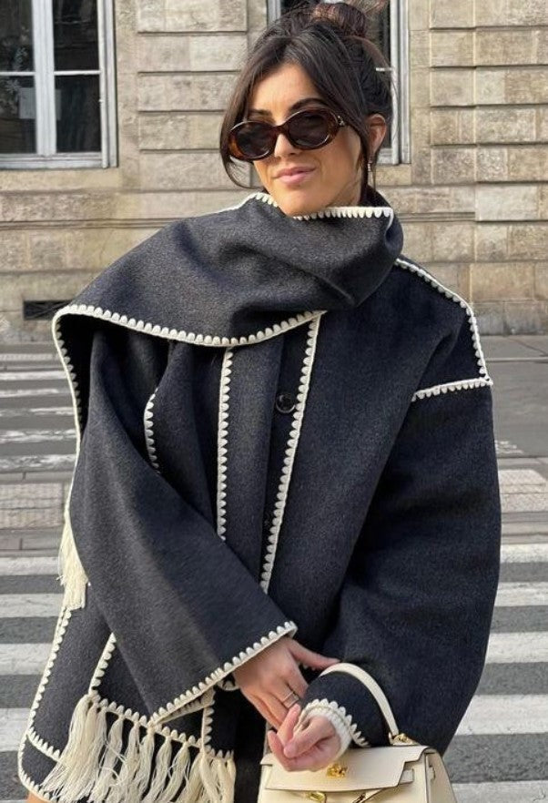 Celestelle™ | Veste ample chic à détails raffinés