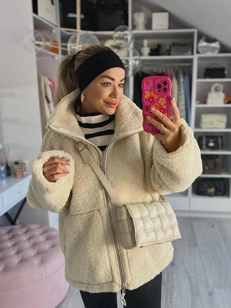 Célestelle™ | Manteau doux façon teddy