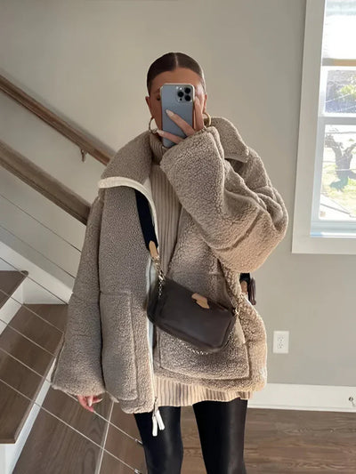 Célestelle™ | Manteau doux façon teddy