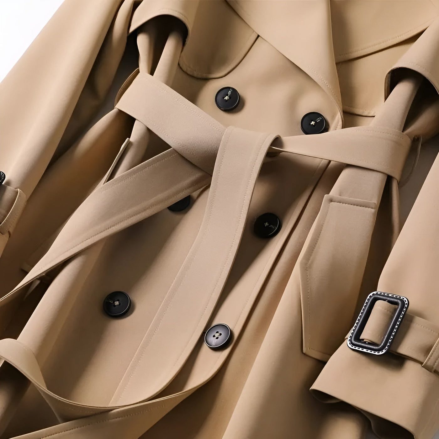 Célestelle™ | Trench ceinturé élégant