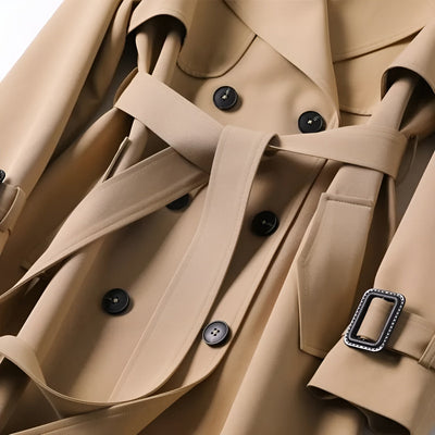 Célestelle™ | Trench ceinturé élégant