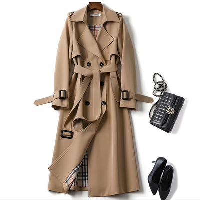Célestelle™ | Trench ceinturé élégant