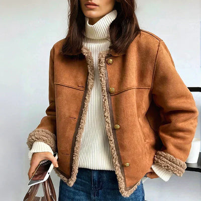 Celestelle™ | VESTE EN CUIR CHAUDE ET RAFFINÉE