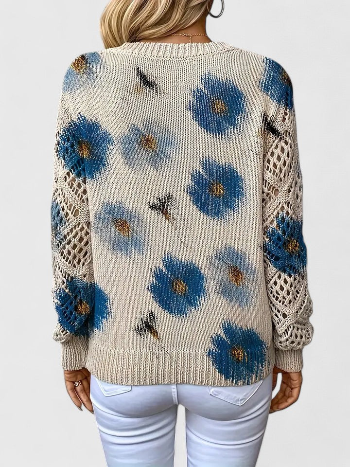 Celestelle™ | Pull élégant à motif fleuri