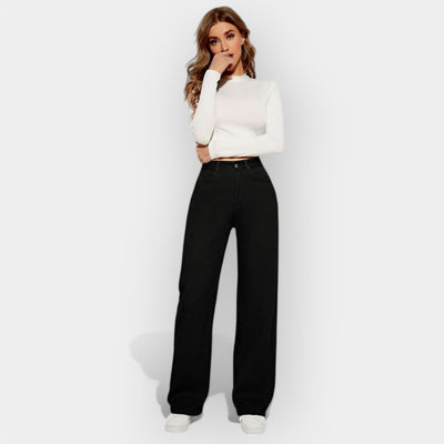 Celestelle™ | Jean taille haute à jambes larges