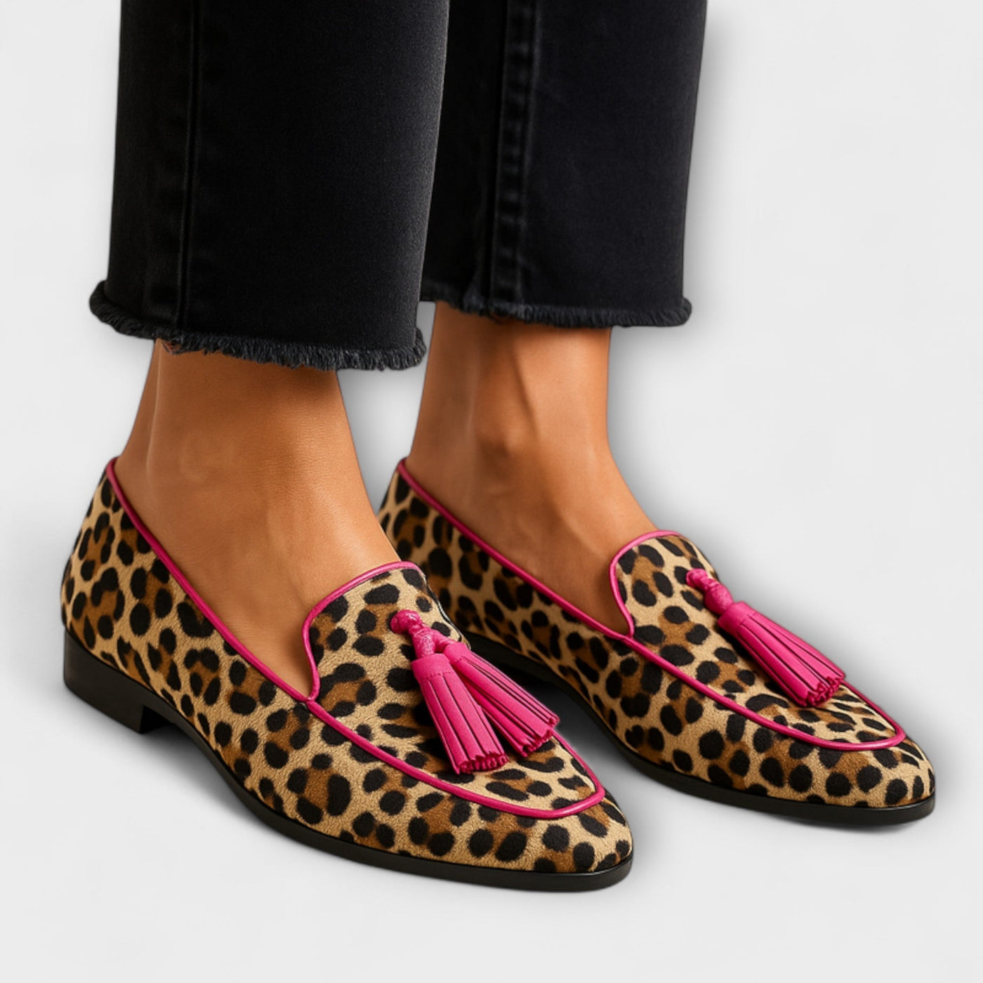 Celestelle™ | Loafer à pampilles et imprimé animal